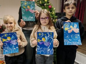 Подробнее о статье Рождественский мастер — класс по ИЗО прошел в с. Молоди м.о. Чехов
